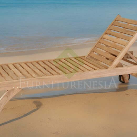 Beach Sun Loungers with Wheels