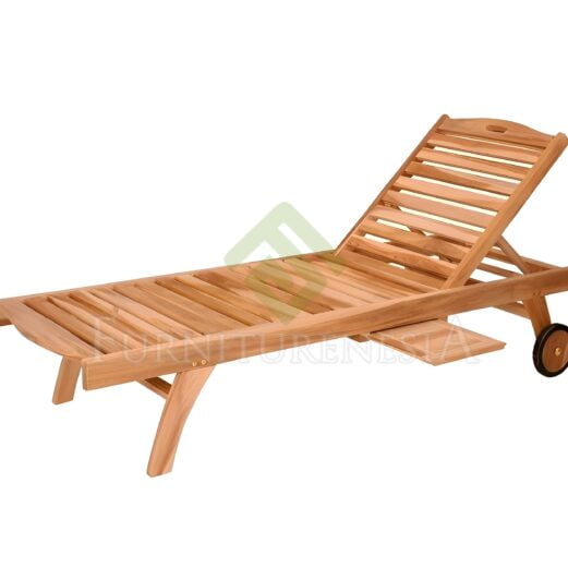 Classic Wooden Outdoor Lounger