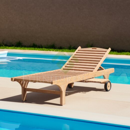 Harmony Teak Swimming Pool Loungers