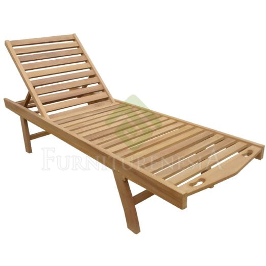 Inexpensive Cielo Teak Teak Wood Sun Lounger