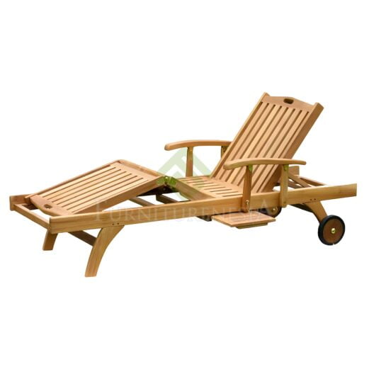 Richmond Wooden Sun Lounger