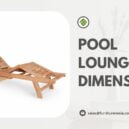 Pool Lounge Chair Dimensions
