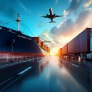 Global Shipping Logistics Concept