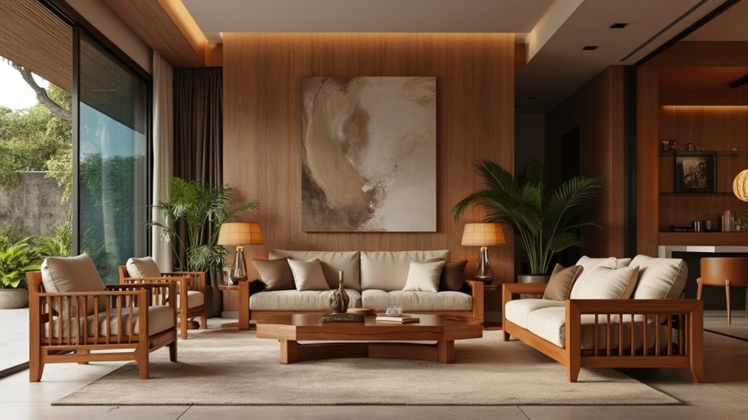 Indonesian Teak Furniture In A Luxurious Modern Interior