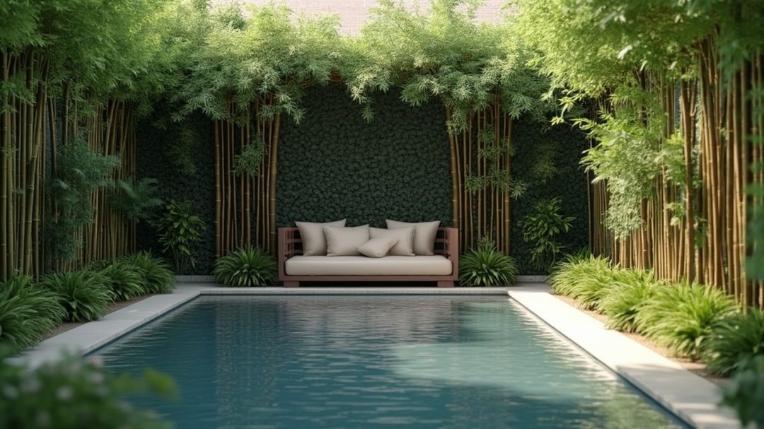 Private Pool Retreat With Bamboo And Vines