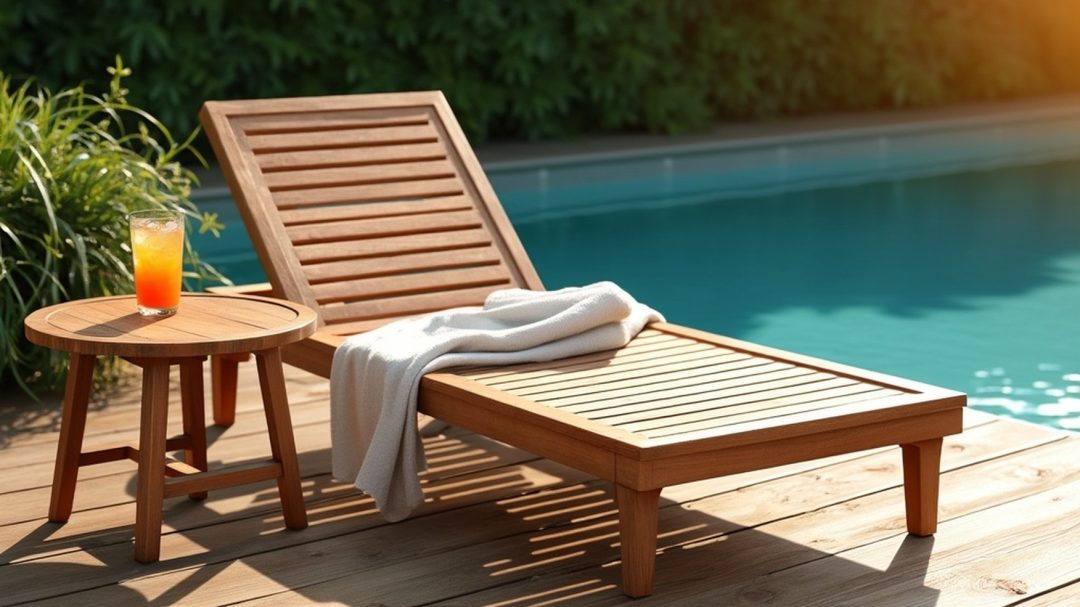 Teak Wood Lounger