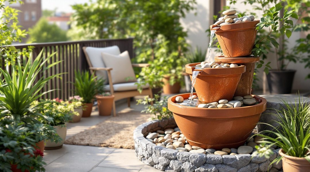 Budget Friendly Balcony Water Feature